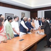 INDIA Bloc's VP Nominee B Sudershan Reddy files nomination, pledges to "discharge role with impartiality and dignity"