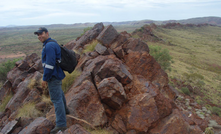  Outcropping ore at Paulsens East.