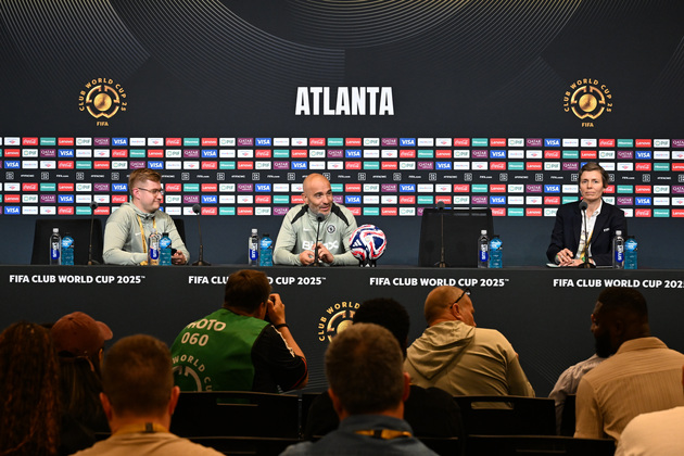 (SP)U.S.-ATLANTA-FOOTBALL-FIFA CLUB WORLD CUP-CHELSEA-PRESS CONFERENCE