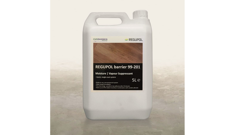 REGUPOL Moisture Vapour Suppressant Barrier Dries in 30 Minutes