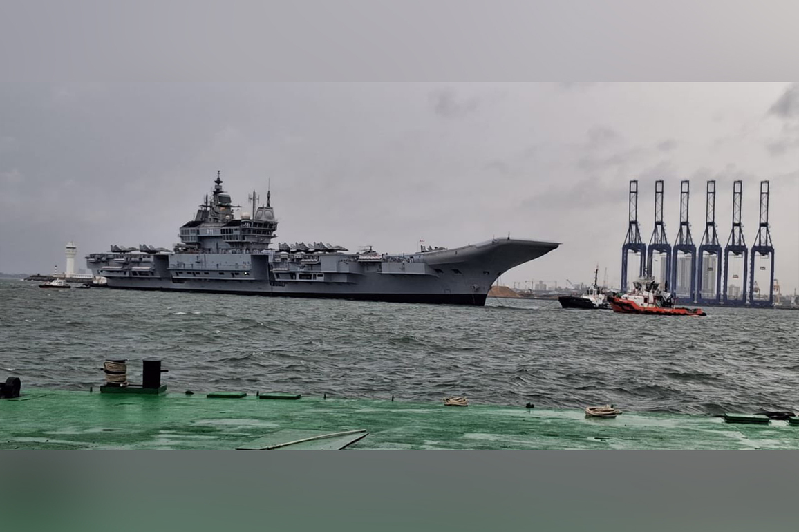 INS Vikrant arrives in Sri Lanka for International Fleet Review to mark 75th Anniversary of Sri Lankan Navy