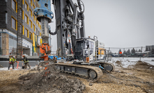 The first Liebherr LB 30 unplugged to operate installed 22 piles using the Kelly method at a jobsite in Calgary Credit: Liebherr