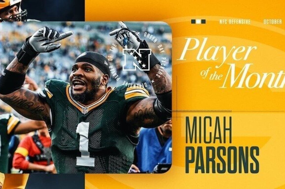 Packers DL Micah Parsons named NFC Defensive Player of the Month