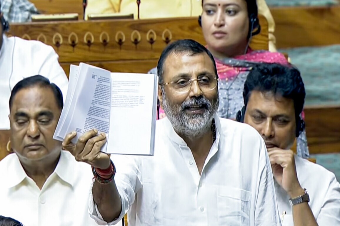 "Nehru went all out to prevent the inauguration of Somnath Temple": Nishikant Dubey attacks Congress