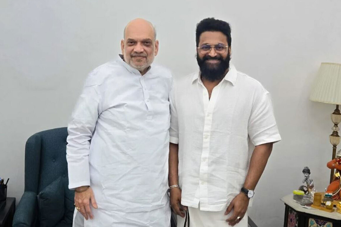 Rishab Shetty meets with Union Home Minister Amit Shah