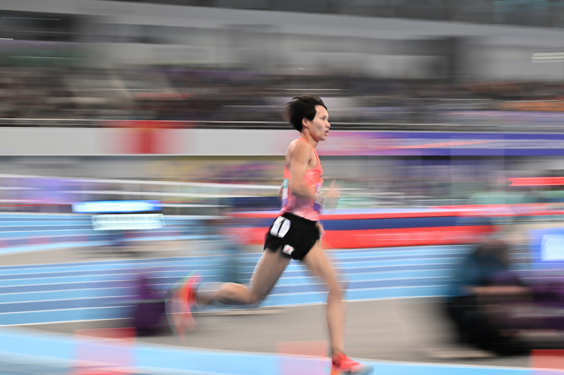 (SP)CHINA-TIANJIN-ATHLETICS-ASIAN INDOOR CHAMPIONSHIPS-MEN'S 3000M (CN)
