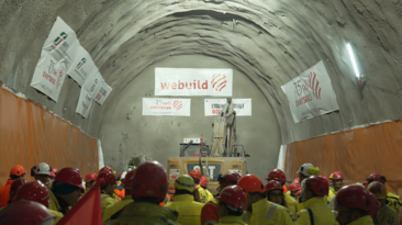 The breakthrough on Saint Barbara’s day at the Castagnola–Vallemme section of the Valico Tunnel