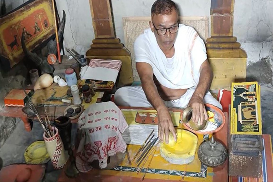 Reviving a 600-year-old legacy: Mridul Barua keeps manuscript painting alive in Assam's Majuli