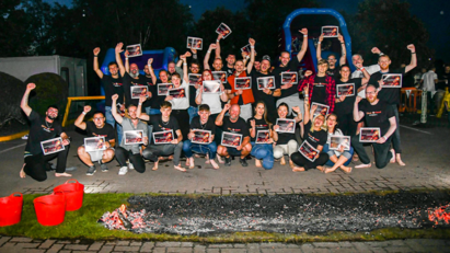 Russell firewalk fundraiser sparks charity support  