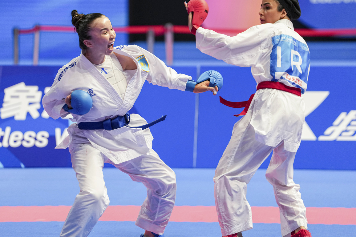 (SP)CHINA-CHENGDU-THE WORLD GAMES 2025-KARATE-WOMEN-KUMITE -50KG-FINAL(CN)