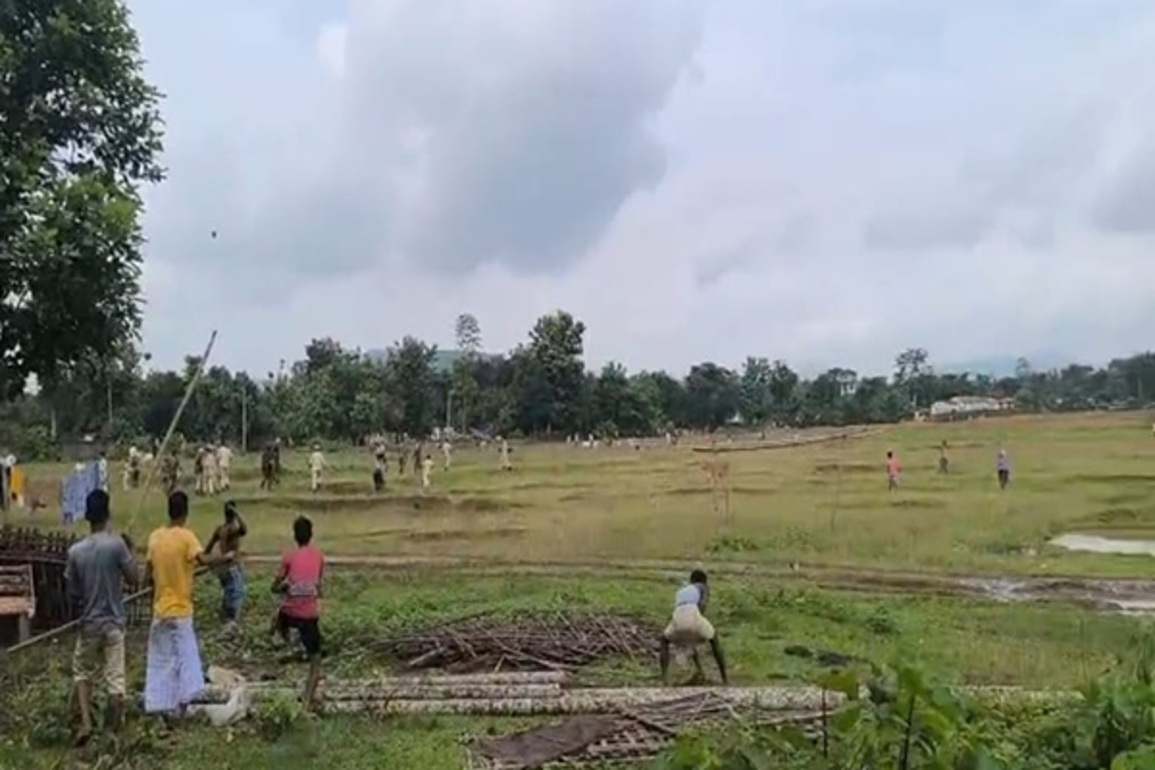 Assam: Police personnel attacked by miscreants in Goalpara's Paikan area after eviction drive