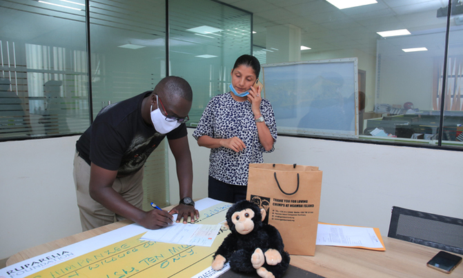 Chimpanzee sanctuary receives Ruparelia Foundation support Chimpanzee sanctuary receives Ruparelia Foundation support