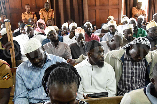  ome of the suspected  rebels including their leader amil ukulu at court