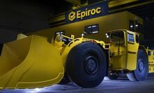  An Epiroc Scooptram ST1030 loader turned from diesel to battery-electric.