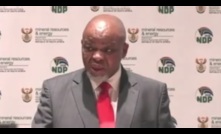  Mineral resources and energy minister Gwede Mantashe outlining the department’s budget