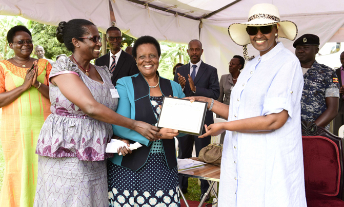First Lady urges UWESO to support refugees First Lady urges UWESO to support refugees