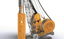  The Bauer BC 50 cutter on an MC 128 duty-cycle crane