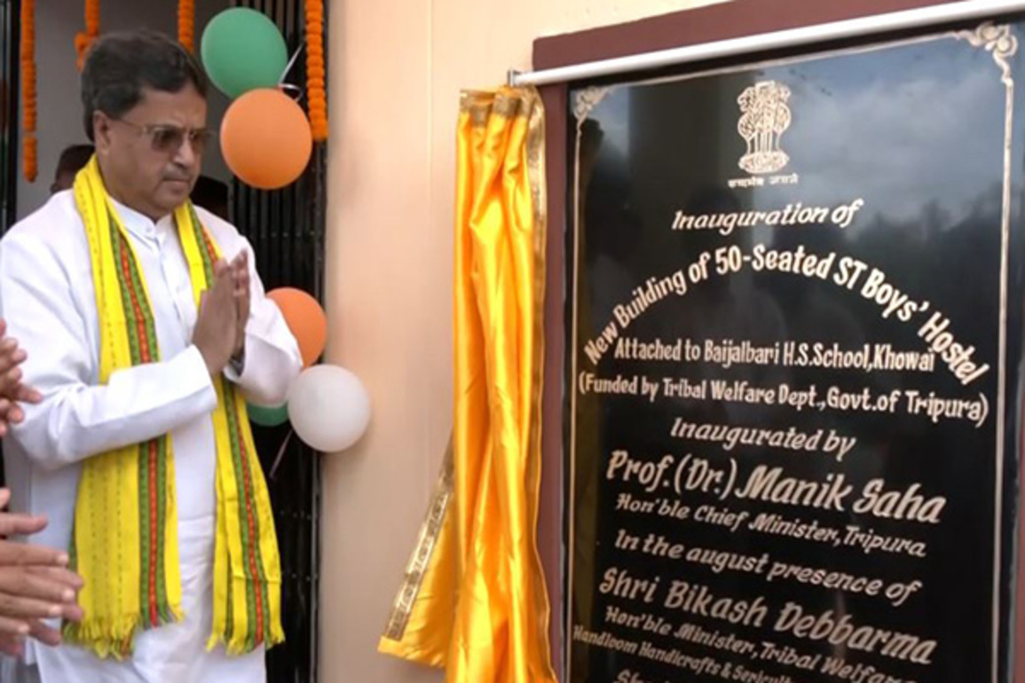 Tripura CM Manik Saha inaugurates six development projects in Khowai district