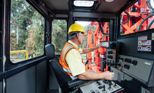  Inside the cab of one of Sandvik's new xSeries rigs