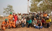 Beetaloo Energy's Alex Underwood with the Carpentaria=5H drilling crew