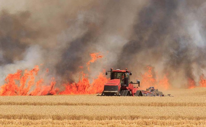 Countryside ablaze with more than 500 farm fires