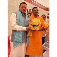Uttarakhand CM Dhami extends wishes to CM Suvendu Adhikari after oath ceremony in West Bengal