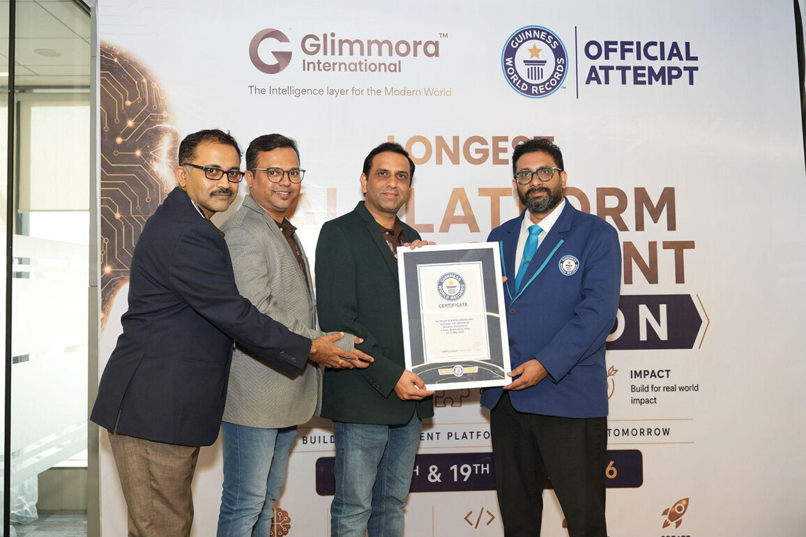India's Glimmora International Guinness World Records for 24-Hour AI Platform Development Hackathon