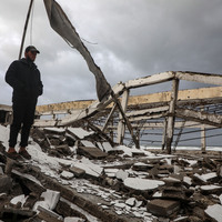 MIDEAST-GAZA CITY-STORM-DAMAGE