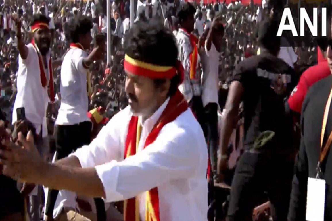 Tamil Nadu: TVK chief Vijay begins mega rally in Madurai