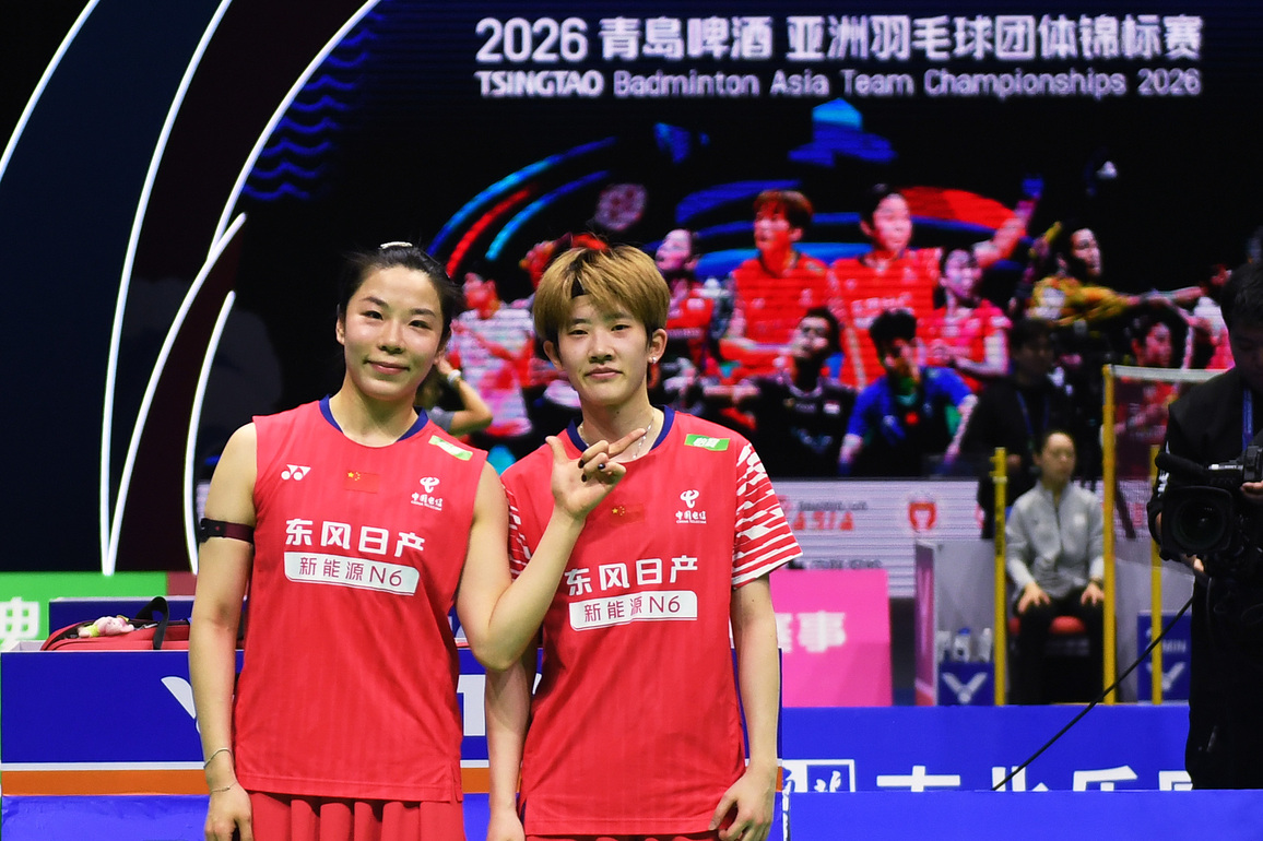 (SP)CHINA-QINGDAO-BADMINTON-ASIA TEAM CHAMPIONSHIPS 2026-WOMEN'S TEAM-CHN VS MYS