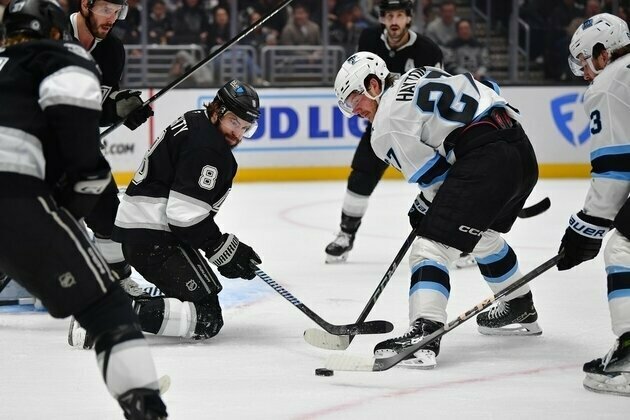 Drew Doughty, Kings overcome Utah's first hat trick