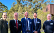 Cec McConnell, Terry Hill, John Woods, Ben Biddulph and Nigel Hart at the WA  Ag Research Collaboration announcement. Image by GRDC.