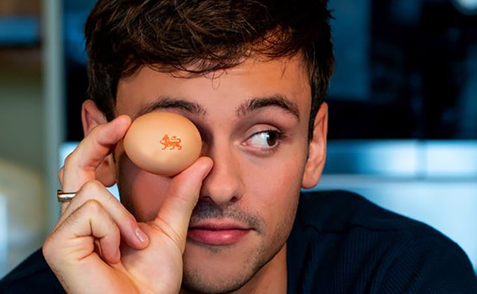 Olympian Tom Daley is one of the celebrities who have previously featured in a British Lion Eggs campaign
