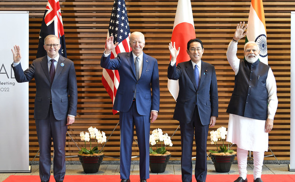 QUAD leaders’ photo in Tokyo, Japan on May 24, 2022 (Credit: Government of India under Government Open Data License)