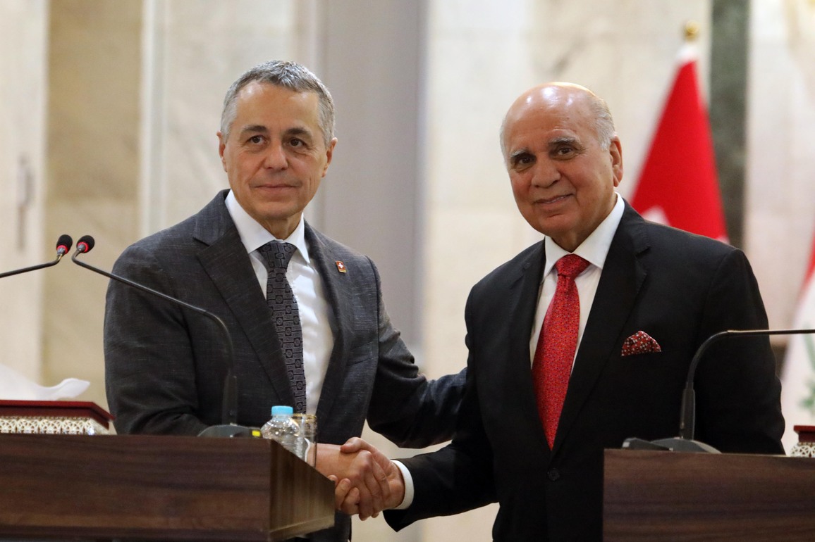 IRAQ-BAGHDAD-SWISS FM-VISIT