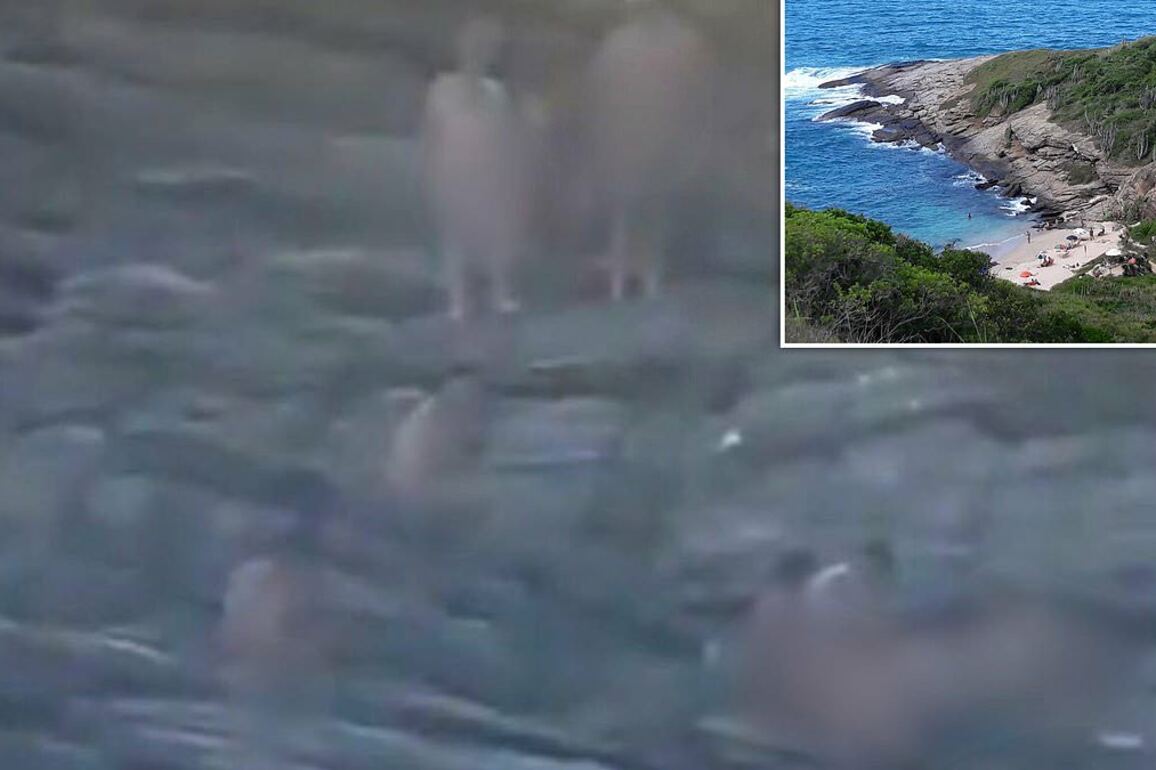 Beachgoers are shocked by wild public sex orgy in upscale resort town