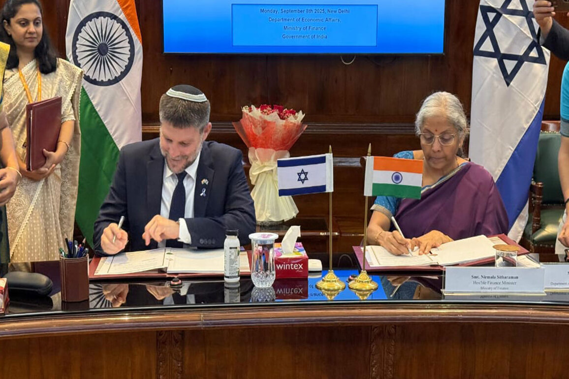 Israel, India sign Bilateral Investment Agreement to boost economic ties
