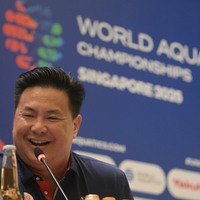 (SP)SINGAPORE-SWIMMING-WORLD AQUATICS CHAMPIONSHIPS-PRESS CONFERENCE