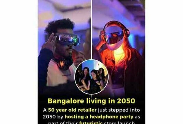 Peak Bengaluru Feb 2050. Futuristic launch for a Futuristic store. 1st time in India