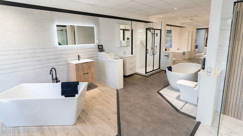 A City Plumbing showroom.