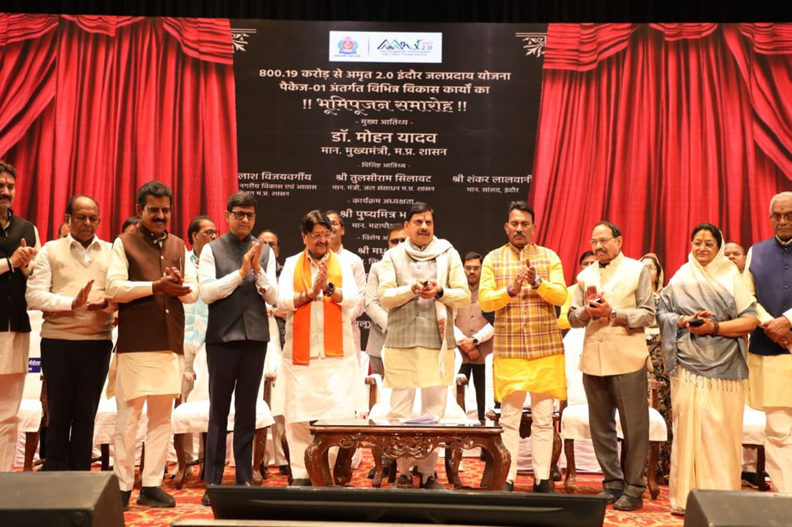 MP CM Yadav performs bhoomi pujan for water supply project worth over Rs 800 crore in Indore