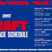 Giants announce expanded draft coverage on WFAN & NBC 4 New York