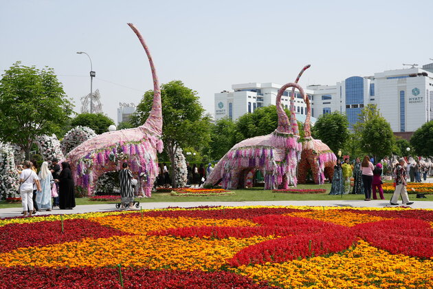 UZBEKISTAN-TASHKENT-FLOWER FESTIVAL