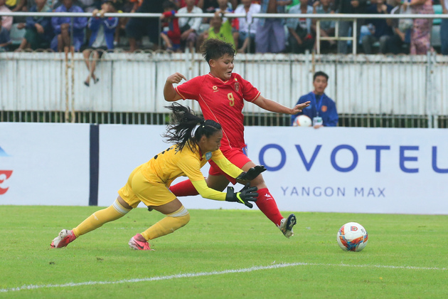 (SP)MYANMAR-YANGON-FOOTBALL-AFC WOMEN'S ASIAN CUP QUALIFIERS-GROUP C