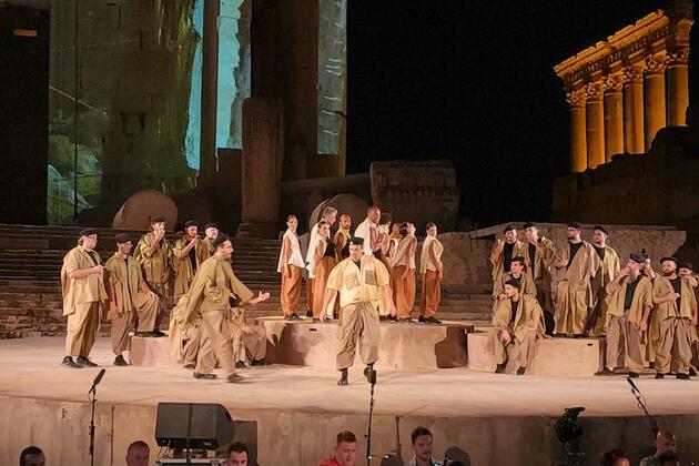 Mideast in Pictures: Baalbeck International Festival returns in Lebanon with art, hope