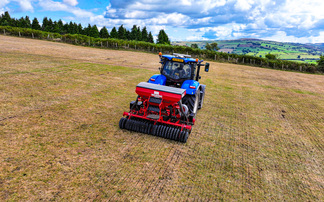 Over-seeding tired pastures