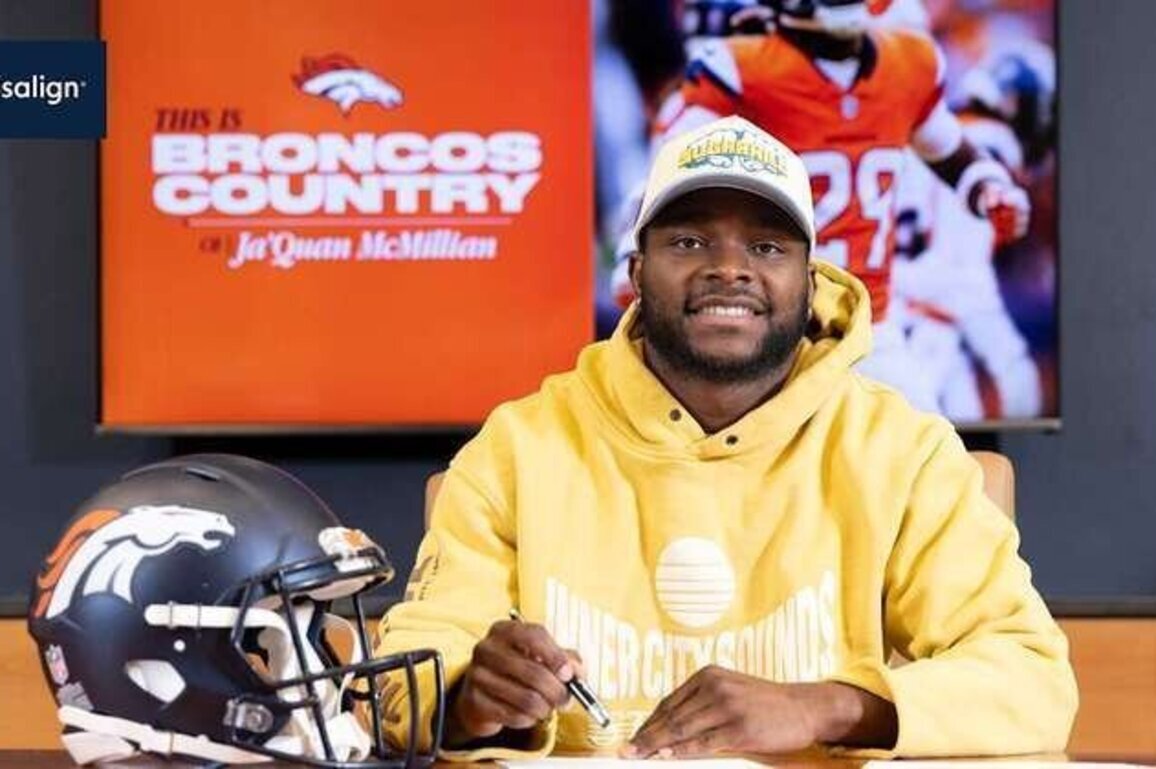 CB Ja'Quan McMillian signs 2nd-round RFA tender
