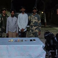 Punjab: BSF apprehends 2 accused smugglers with Rs 1 lakh suspected drug money in Amritsar