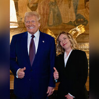 "You don't mind": Trump calls Italy PM a "beautiful young woman"