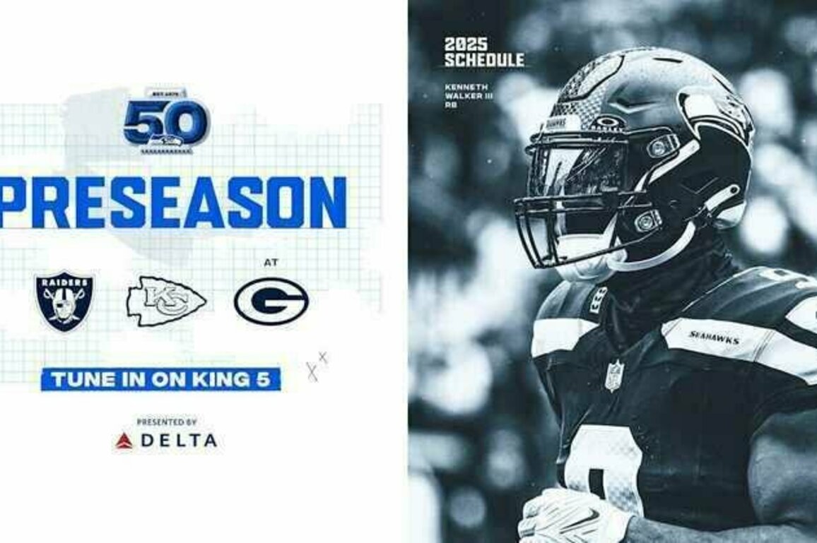 Seahawks 2025 Preseason Schedule Announced